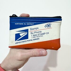 Authentic Vintage USPS Northern NJ DISTRICT Stamp/Coin Pouch